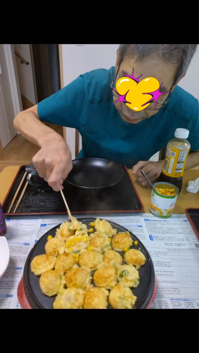 ケーキじゃなくてまさかのタコ焼きバースデー🐙🎂