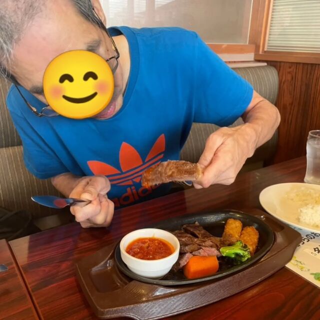大好きなお肉＆ハンバーグ美味しかった😋
また行きたいと沢山お話してくれました！！