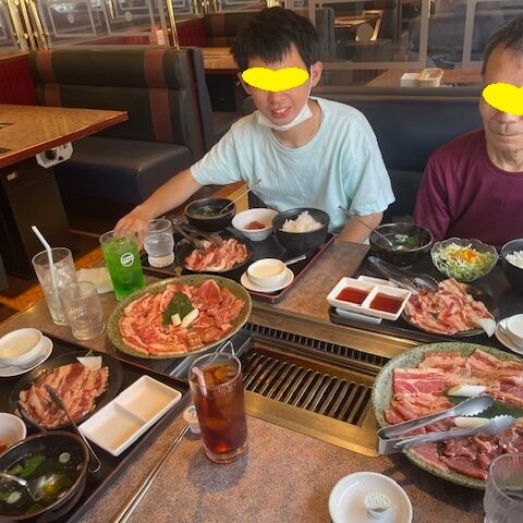 焼き肉ランチを食べました。皆さんお肉大好き！＃グループホーム＃焼き肉