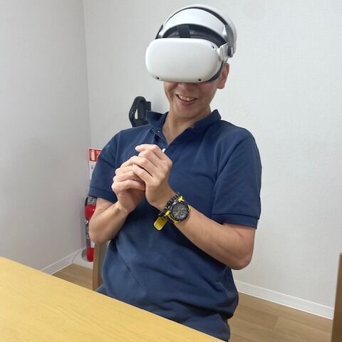 皆さんにＶＲで希望の体験をしていただきました。電車の運転、ジェットコースター、ゾンビ、鹿児島旅行、スーパーカーの乗車など楽しまれていました。#グループホーム#ＶＲ